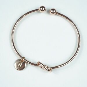 Tie The Knot Rose Gold B Gift Women Bracelet